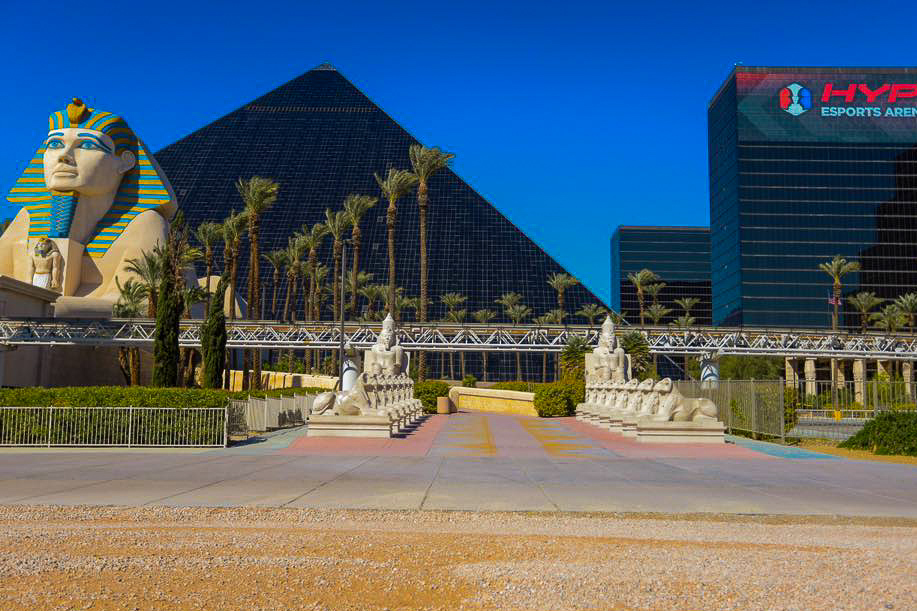 Photo Scene Showing the Empty Streets of Las Vegas due to Casino shut down