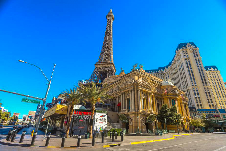 Photo Scene Showing the Empty Streets of Las Vegas due to Casino shut down