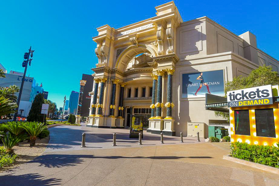 Photo Scene Showing the Empty Streets of Las Vegas due to Casino shut down