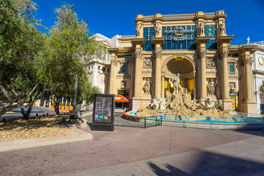 Photo Scene Showing the Empty Streets of Las Vegas due to Casino shut down