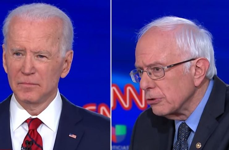 Joe Biden and Bernie Sander Debate