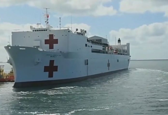 USNS Comfort Navy hospital arrives in NYC harbor